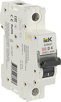 Выключатель автоматический IEK ARMAT M06N 1п 4А D 6кА картинка